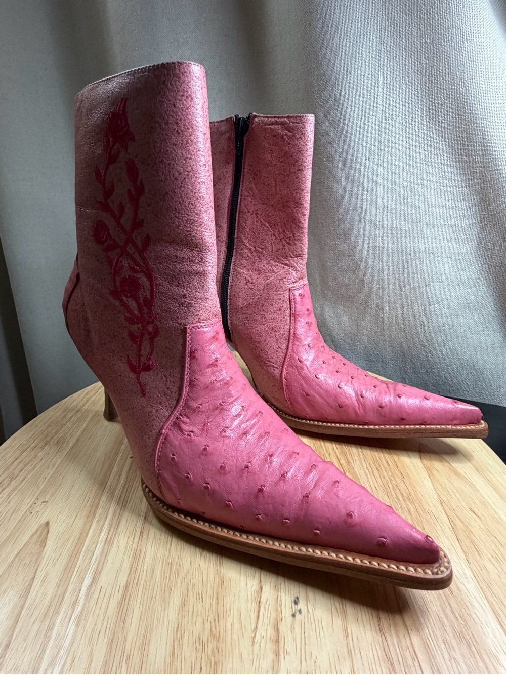 Lagarto women’s ostrich boots